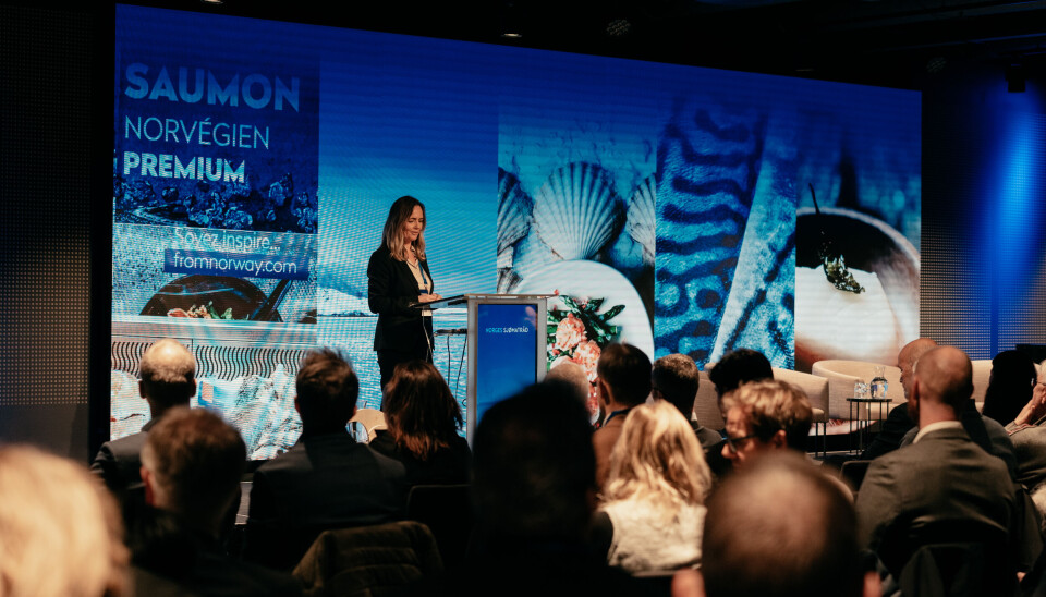 Camilla Beck, direktør for marked i Norges Sjømatråd herunder Sjømatrådets årskonferanse 2023